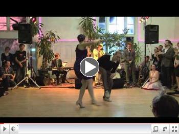 Skye Humphries &amp; Naomi Uyama performing at Uptown Swing Dance